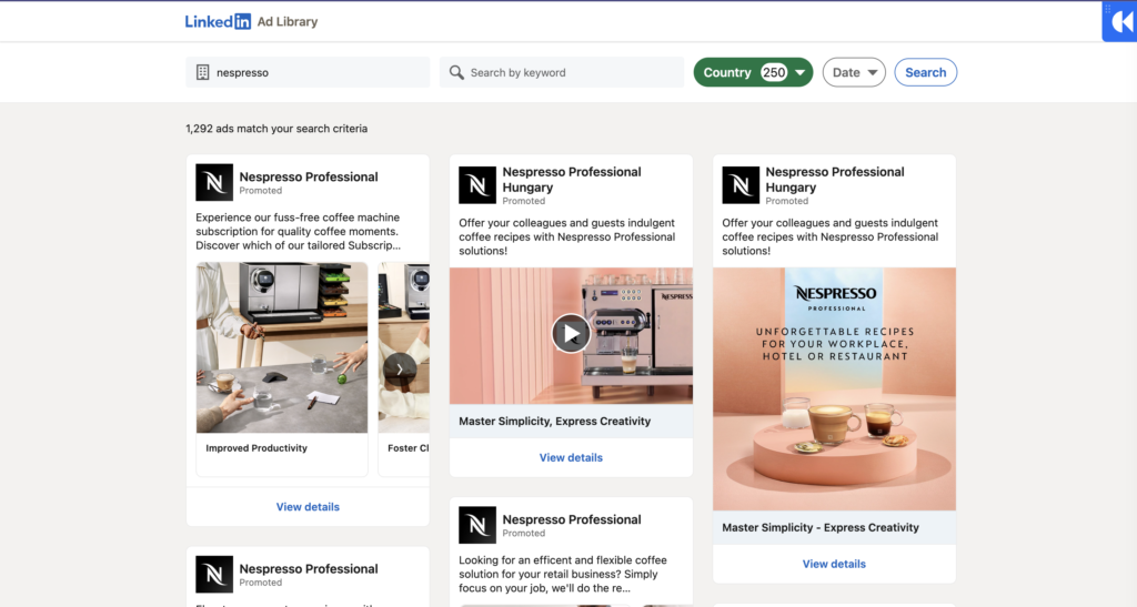 LinkedIn Ad Library
