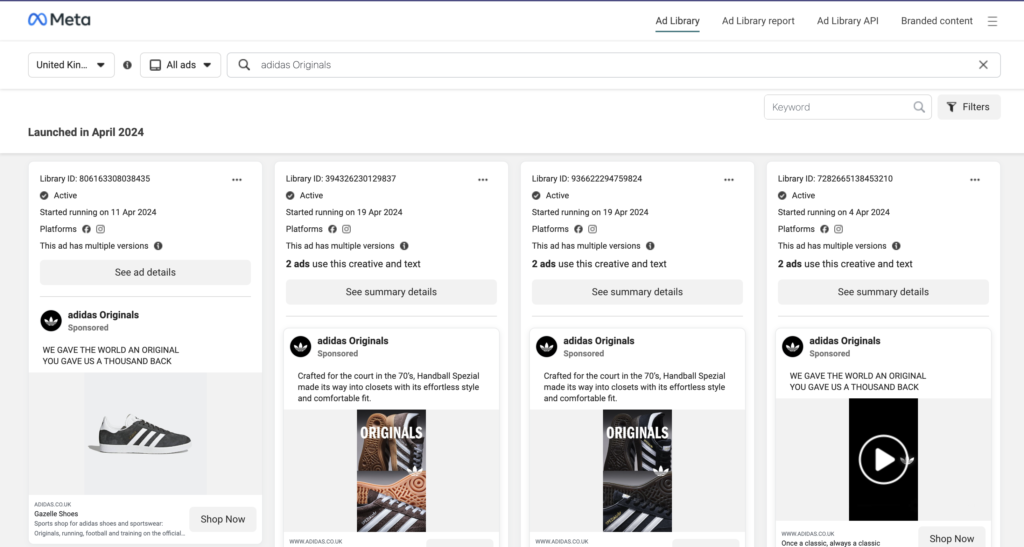 Meta Ads Library
